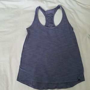 lululemon silverescent ruffle tank sz 4